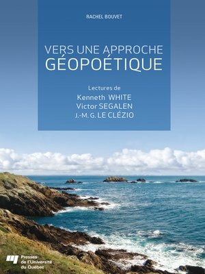 cover image of Vers une approche géopoétique